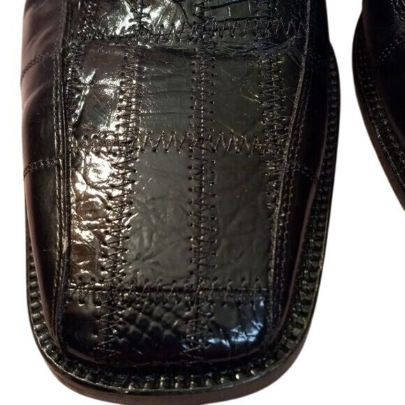 Steve Harvey Size 11.5 Genuine Crocodile Leather Mens Dress Shoes Oxford Cedrics main image 9